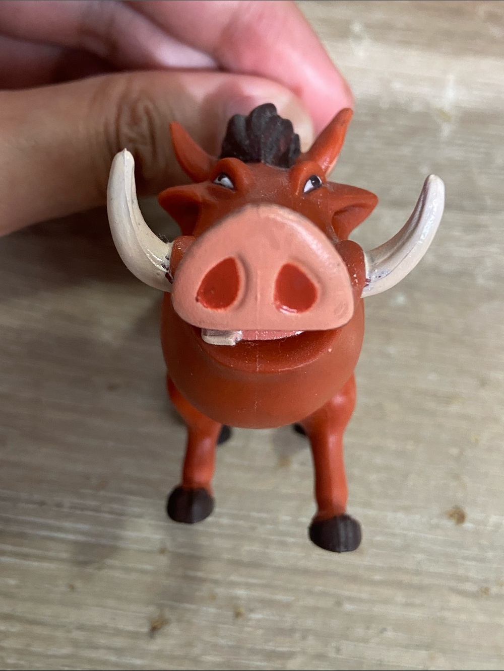 Vintage Disney The Lion King PUMBAA THE WARTHOG 3" PVC Figure